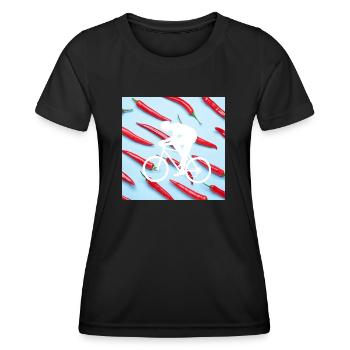 cercle pointu - T-shirt sport Femme - noir - Devant - AI Model Female 172 light (172cm)