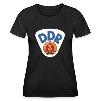 Wappen der DDR Deutschen Demokratischen Republik - Frauen Funktions-T-Shirt - Schwarz - Vorne - AI Model Female 172 light (172cm)