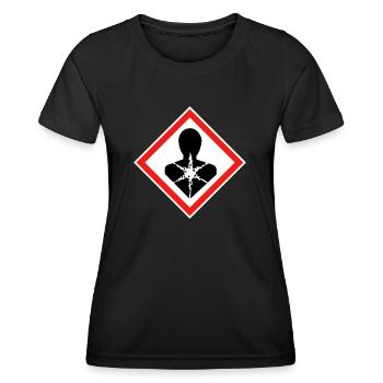 Extreme Health Danger, Serious Health Danger - Women's Functional T-Shirt - black - Front - AI Model Female 172 light (172cm)