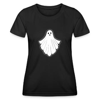 Geist - Frauen Funktions-T-Shirt - Schwarz - Vorne - AI Model Female 172 light (172cm)