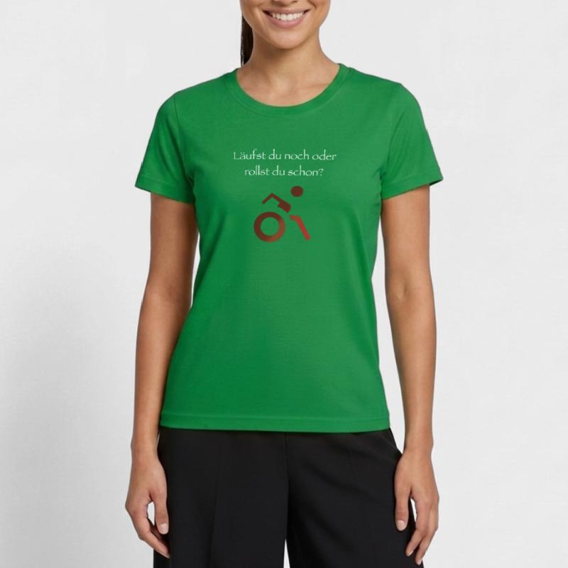 Läufst du noch oder rollst du schon? Frauen Funktions-T-Shirt