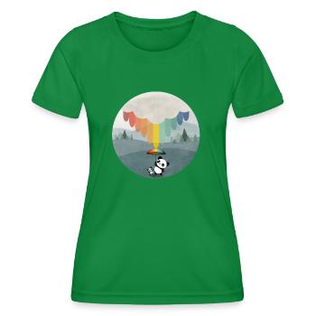 Panda. Together - Frauen Funktions-T-Shirt - Kelly Green - Vorne - AI Model Female 172 dark (172cm)