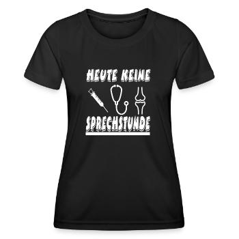 Arzt - Frauen Funktions-T-Shirt - Schwarz - Vorne - AI Model Female 172 light (172cm)