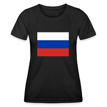 Russie - T-shirt sport Femme - noir - Devant - AI Model Female 172 light (172cm)