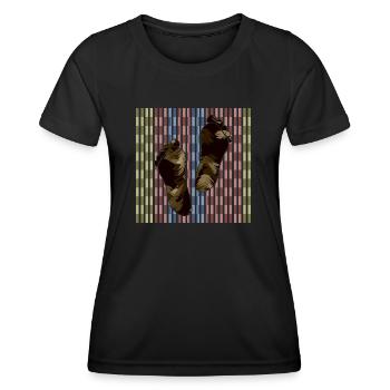 Pieds - T-shirt sport Femme - noir - Devant - AI Model Female 172 light (172cm)