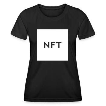 NFT - Jeton non fongible - T-shirt sport Femme - noir - Devant - AI Model Female 172 light (172cm)