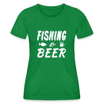 Pêche - T-shirt sport Femme - vert - Devant - AI Model Female 172 dark (172cm)