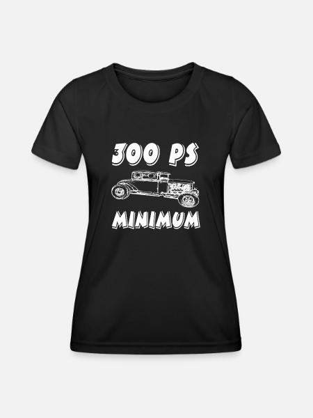 Auto - Frauen Funktions-T-Shirt - Schwarz