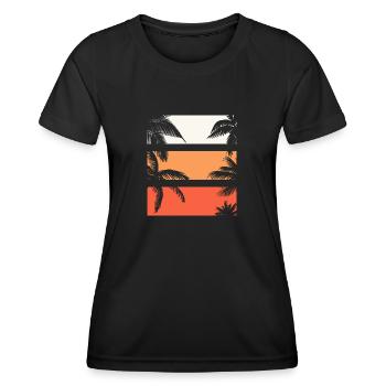 Conception de couleurs vives - T-shirt sport Femme - noir - Devant - AI Model Female 172 light (172cm)