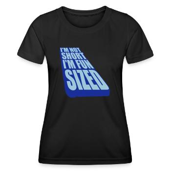 Not short fun sized - Women's Functional T-Shirt - black - Front - AI Model Female 172 light (172cm)