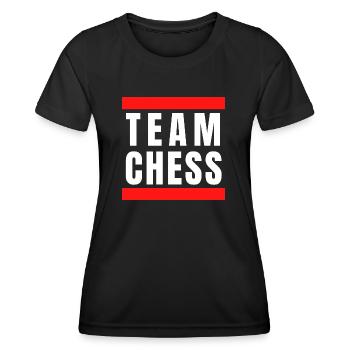 Team Chess échecs rap hip hop - T-shirt sport Femme - noir - Devant - AI Model Female 172 light (172cm)