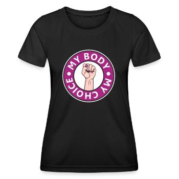 My Body - Frauen Funktions-T-Shirt - Schwarz - Vorne - AI Model Female 172 light (172cm)