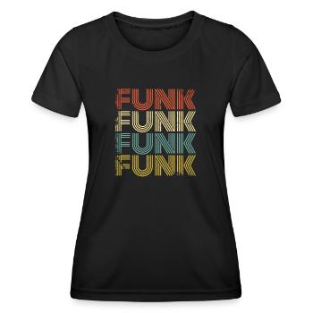 Funk Funky - Frauen Funktions-T-Shirt - Schwarz - Vorne - AI Model Female 172 light (172cm)