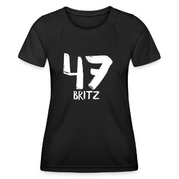 47 britz Berlin - Frauen Funktions-T-Shirt - Schwarz - Vorne - AI Model Female 172 light (172cm)