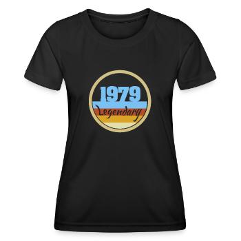 Legendary 1979 - Frauen Funktions-T-Shirt - Schwarz - Vorne - AI Model Female 172 light (172cm)