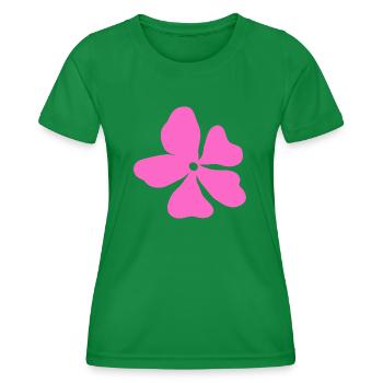 Pink Hippy Flower Power - Women's Functional T-Shirt - kelly green - Front - AI Model Female 172 dark (172cm)