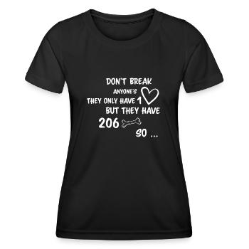 Bremse niemandes Herz - Frauen Funktions-T-Shirt - Schwarz - Vorne - AI Model Female 172 light (172cm)