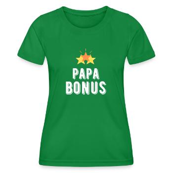 papa bonus - T-shirt sport Femme - vert - Devant - AI Model Female 172 dark (172cm)