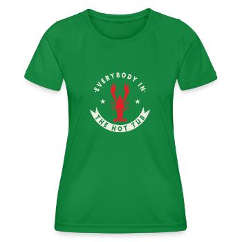 Réunion de famille Crawfish BBQ - T-shirt sport Femme - vert - Devant - AI Model Female 172 dark (172cm)