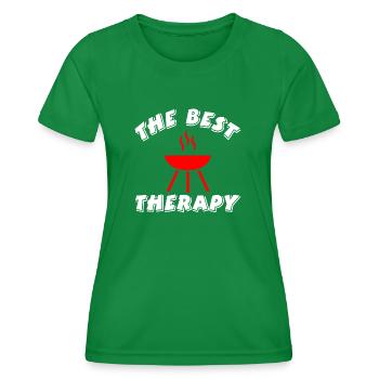 Grillen - Frauen Funktions-T-Shirt - Kelly Green - Vorne - AI Model Female 172 dark (172cm)