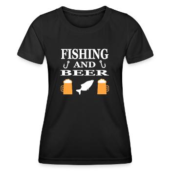 Angling - Women's Functional T-Shirt - black - Front - AI Model Female 172 light (172cm)