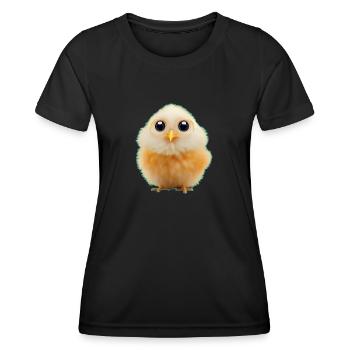 Fluffy chicks - Women's Functional T-Shirt - black - Front - AI Model Female 172 light (172cm)