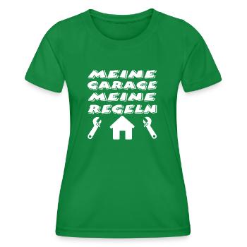 Garage - Frauen Funktions-T-Shirt - Kelly Green - Vorne - AI Model Female 172 dark (172cm)