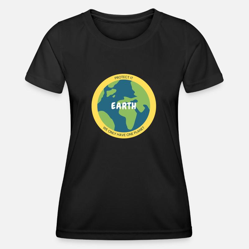 Fun and playful ecology - Women's Functional T-Shirt - black