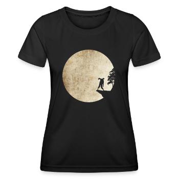 Zombie-Nacht - Frauen Funktions-T-Shirt - Schwarz - Vorne - AI Model Female 172 light (172cm)