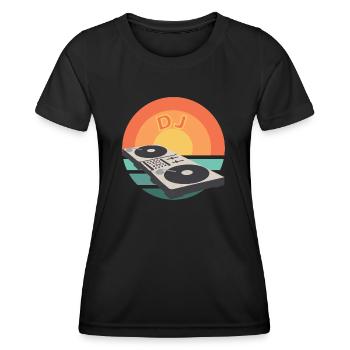 Mischpult SunSet DJ Mixer - Frauen Funktions-T-Shirt - Schwarz - Vorne - AI Model Female 172 light (172cm)