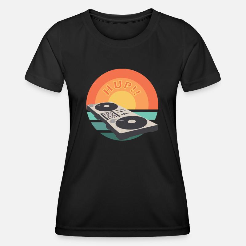 Mischpult SunSet DJ Mixer - Women's Functional T-Shirt - black