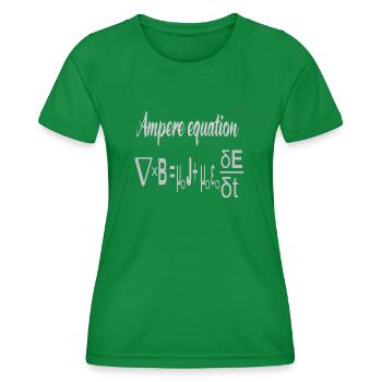 Ampere equation - Women's Functional T-Shirt - kelly green - Front - AI Model Female 172 dark (172cm)