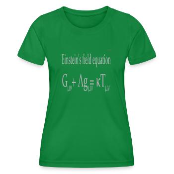 Field equation - Women's Functional T-Shirt - kelly green - Front - AI Model Female 172 dark (172cm)