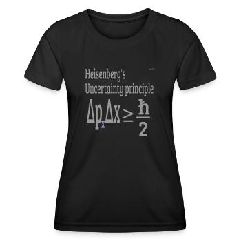 Uncertainty Principle - Women's Functional T-Shirt - black - Front - AI Model Female 172 light (172cm)