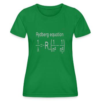 Rydberg equation - Women's Functional T-Shirt - kelly green - Front - AI Model Female 172 dark (172cm)