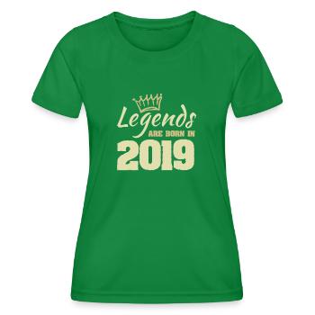 2019 - Women's Functional T-Shirt - kelly green - Front - AI Model Female 172 dark (172cm)