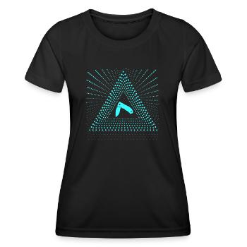couteau de poche brillant brillant brillant radiant - T-shirt sport Femme - noir - Devant - AI Model Female 172 light (172cm)