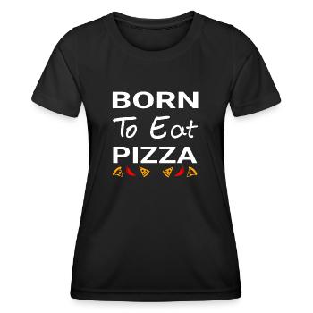 Pizza - Frauen Funktions-T-Shirt - Schwarz - Vorne - AI Model Female 172 light (172cm)