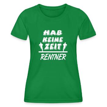 Rentner - Frauen Funktions-T-Shirt - Kelly Green - Vorne - AI Model Female 172 dark (172cm)