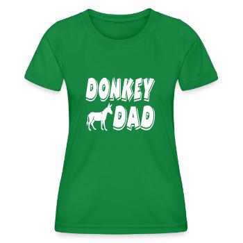 Âne - T-shirt sport Femme - vert - Devant - AI Model Female 172 dark (172cm)