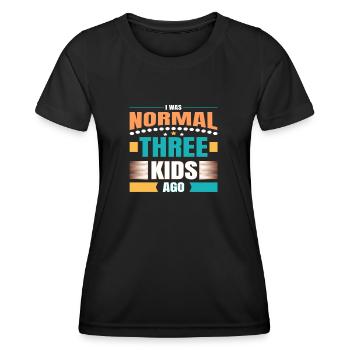 Mumie - Frauen Funktions-T-Shirt - Schwarz - Vorne - AI Model Female 172 light (172cm)