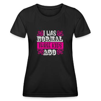 Mumie - Frauen Funktions-T-Shirt - Schwarz - Vorne - AI Model Female 172 light (172cm)