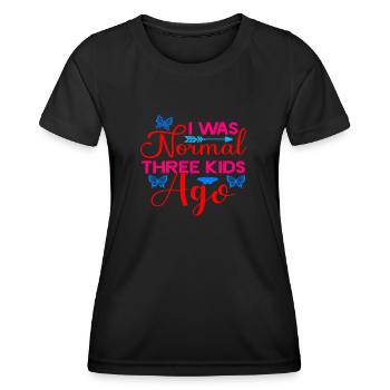 Mumie - Frauen Funktions-T-Shirt - Schwarz - Vorne - AI Model Female 172 light (172cm)