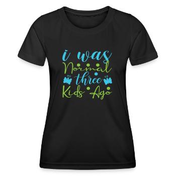 Mumie - Frauen Funktions-T-Shirt - Schwarz - Vorne - AI Model Female 172 light (172cm)