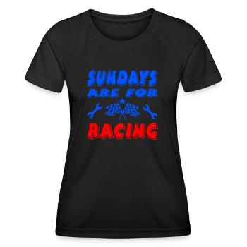 Auto - Frauen Funktions-T-Shirt - Schwarz - Vorne - AI Model Female 172 light (172cm)
