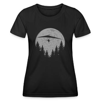 Hanggleiter Drachenflieger Deltasegler - Frauen Funktions-T-Shirt - Schwarz - Vorne - AI Model Female 172 light (172cm)