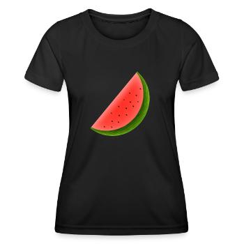Pastèque - T-shirt sport Femme - noir - Devant - AI Model Female 172 light (172cm)