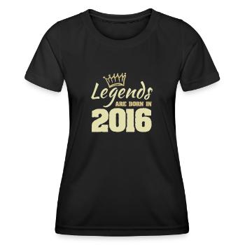 2016 - Women's Functional T-Shirt - black - Front - AI Model Female 172 light (172cm)