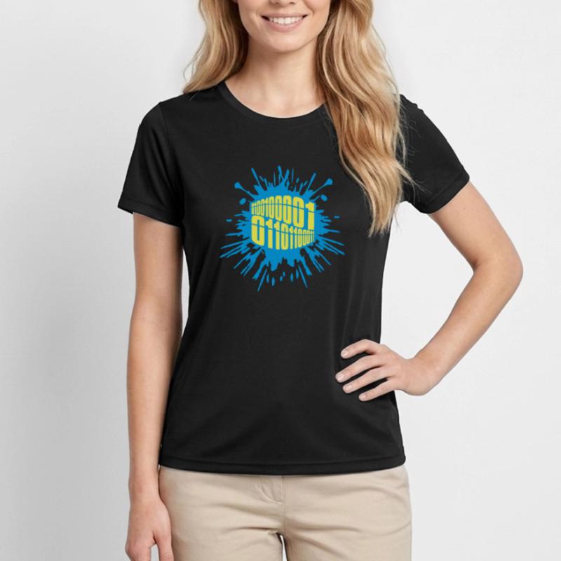 Binär Code Programm Sprache Frauen Funktions-T-Shirt