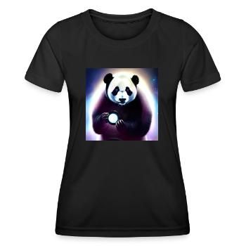 A panda for every heart - Women's Functional T-Shirt - black - Front - AI Model Female 172 light (172cm)